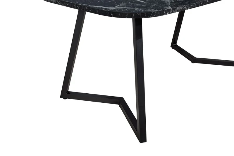 Homemania Tavolo Tribus W180xD90xH76 cm Bianco, Nero