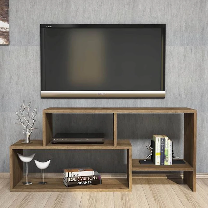 Homemania Mobile TV Clover W121,8xD30xH53,8 cm Noce