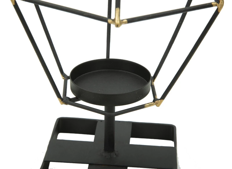 Porta Candela Bright Piramid Cm 15X13X29