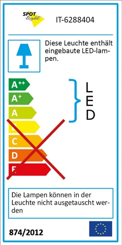 Homemania Lampada Ad Incasso Live Bianco W7xD3,6xH7 cm