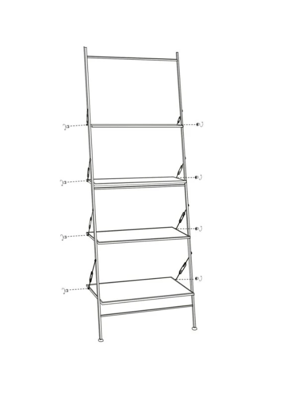 Mobiletto Scaletta Raw Cm 65X41X180
