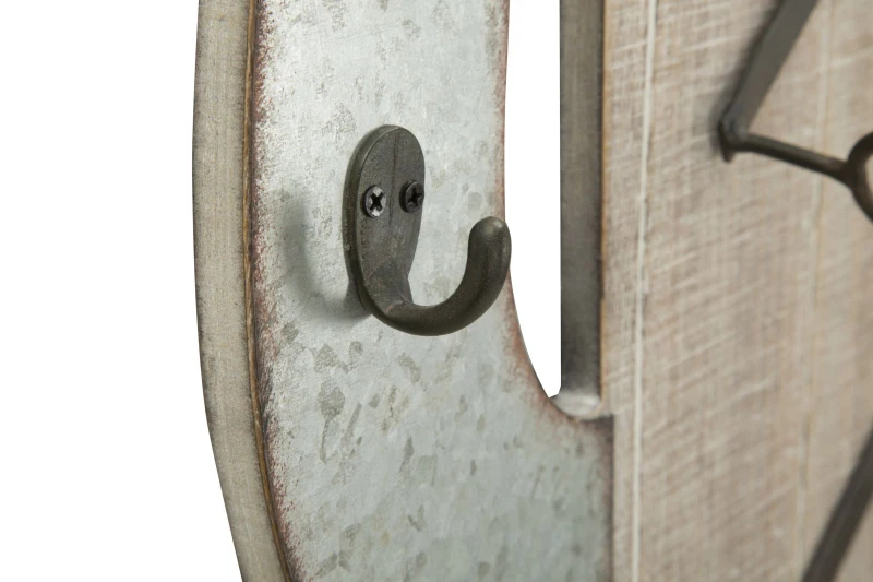 Porta Bottiglie Da Muro Cactus Cm 46X12X96