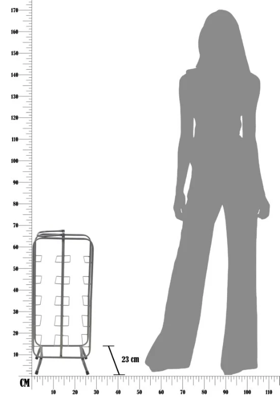 Porta Bottiglie Rack Rett. (10 Posti) Cm 28X23X67