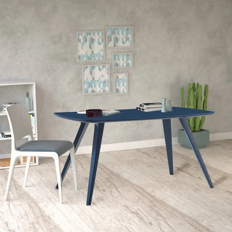 Homemania Tavolo Mizar W140xD80xH75 cm Blu Scuro