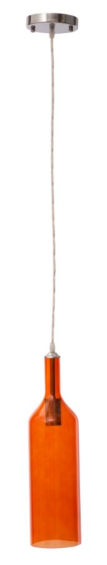 Paralume Da Soffitto Bottle Arancione Cm Ø 11X43