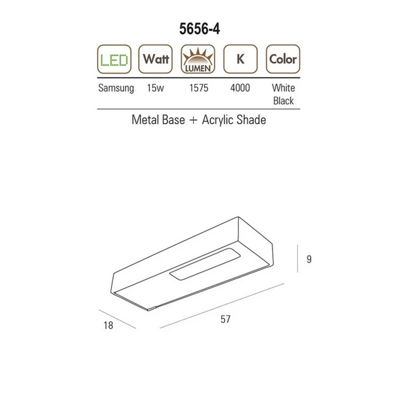 Homemania Lampada A Soffitto Dizayn Bianco 57cm