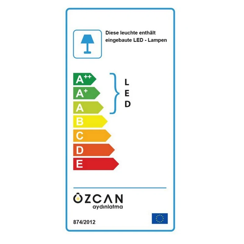 Homemania Lampada A Soffitto Dizayn Bianco 57cm