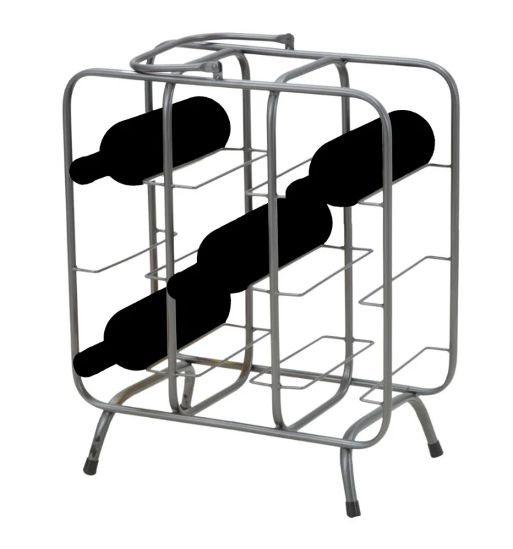 Porta Bottiglie Rack Quadrato (9 Posti) Cm 40X23X47.5
