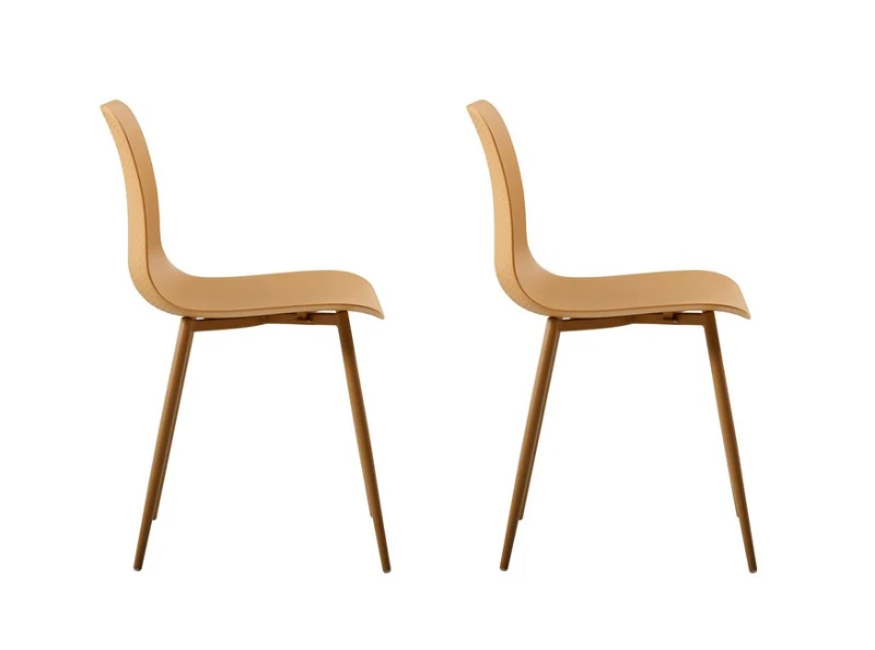 Homemania Set di 2 Sedie Polaris Marrone
