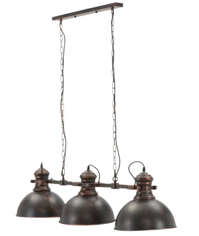 Lampadario 3 Luci Industry Cm 120X30X30 (Catena  85Cm)