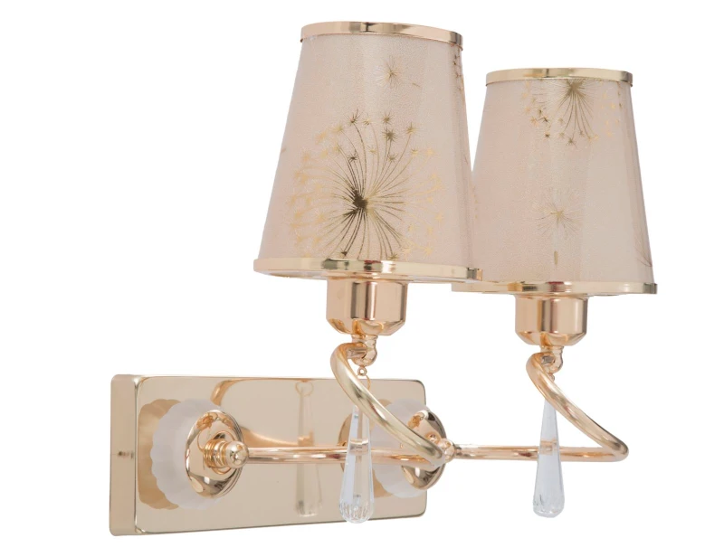 Lampada Da Muro Glam Ring Doppia Cm 32X18X27