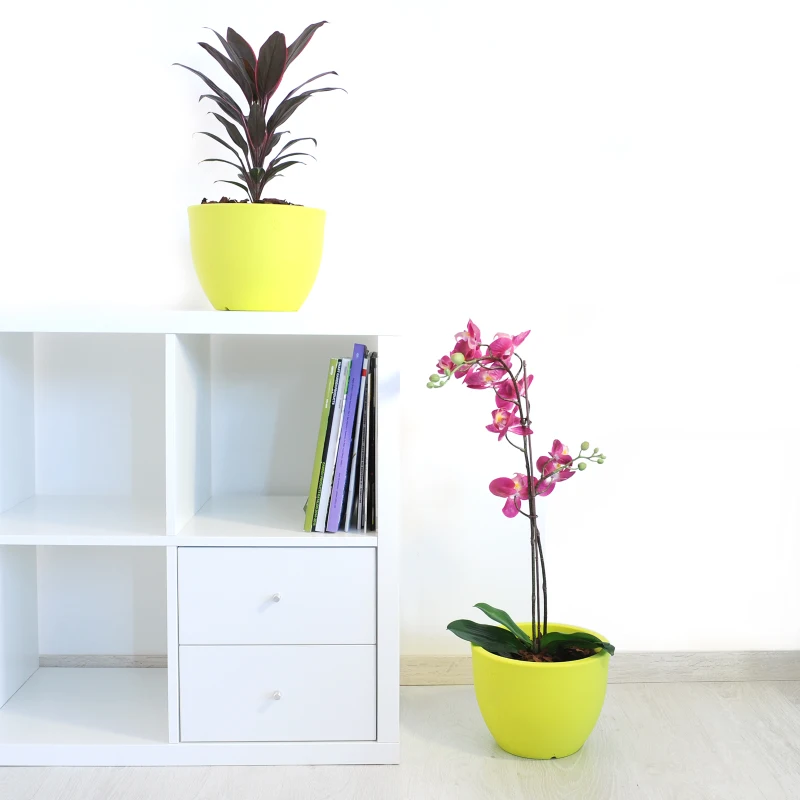 Farmet New Coppia Orione Vaso Cm 30 Verde Acido ø 30x22 h