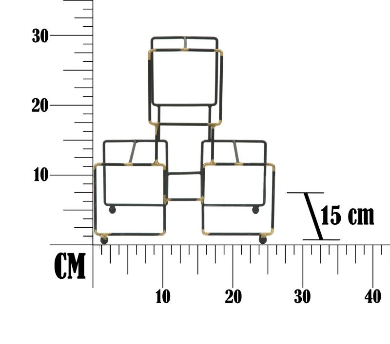 Porta Bottiglie 3 Posti Bright Cm 25X15X27 