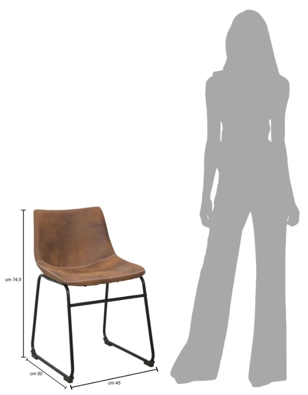Sedia Metropolitan Touch Cm 45X50X74.5