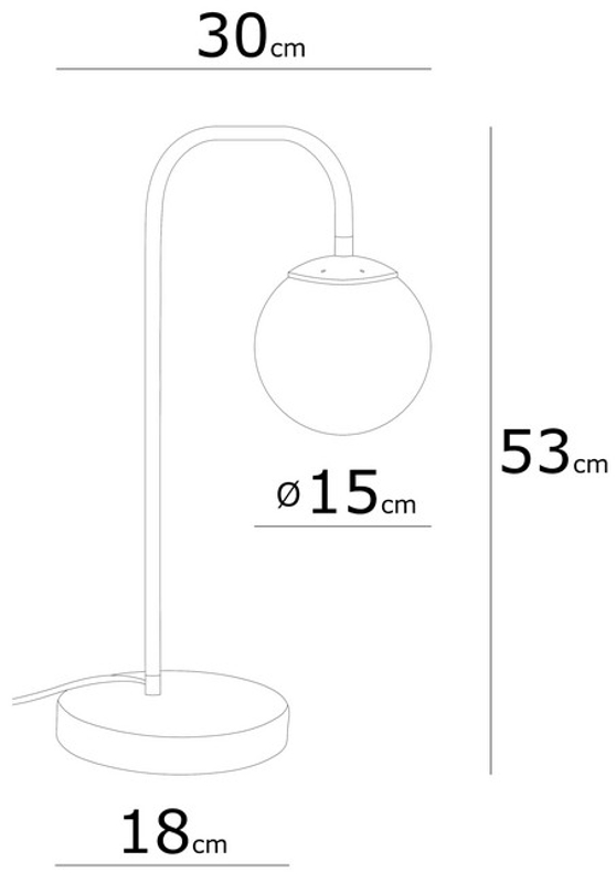 Homemania Lampada Da Tavolo Lanty W30xD18xH53 cm Blu Pastello