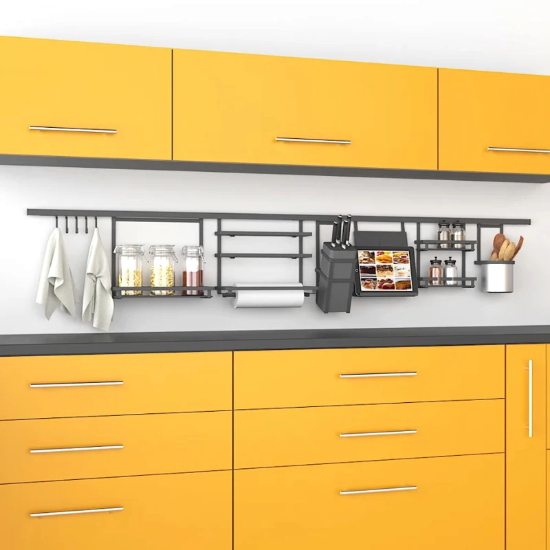 Emuca Portaposate per cucina, con secchio cromato, da appendere, acciaio, grigio antracite.