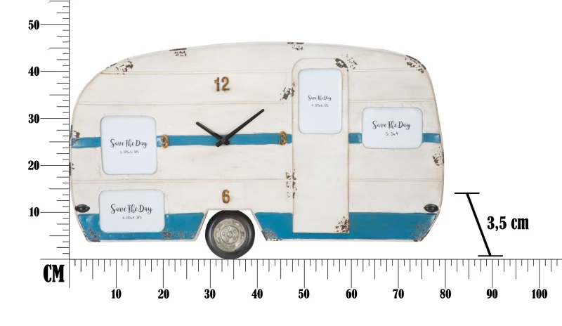 Orologio Da Muro Roulotte Cm 79X3.50X46.50