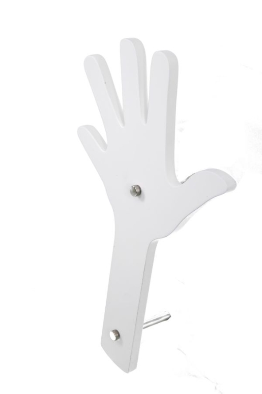Appendiabiti Da Muro Finger Bianco Cm 26X40 