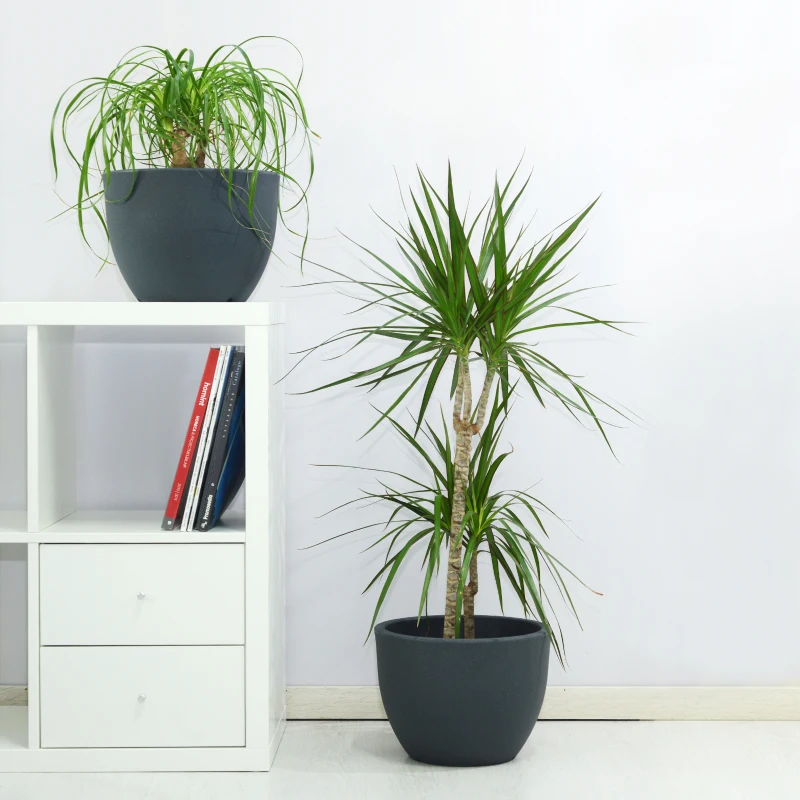 Farmet New Coppia Orione Vaso Cm 30 Grigio Scuro ø 30x22 h