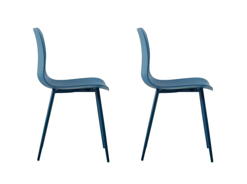 Homemania Set di 2 Sedie Polaris Blu Scuro