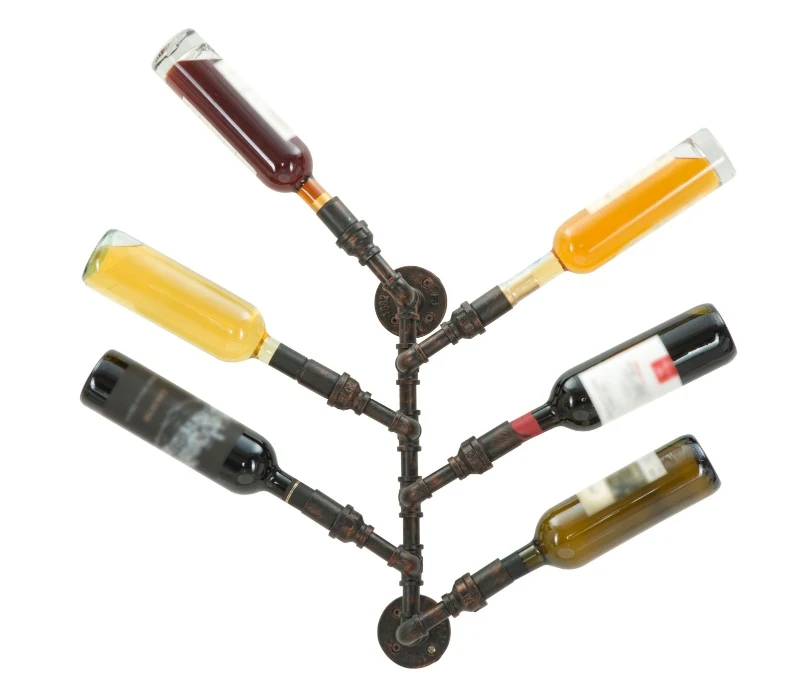 Porta Bottiglie Da Muro Manhattan 6 Posti Cm 27X15X55