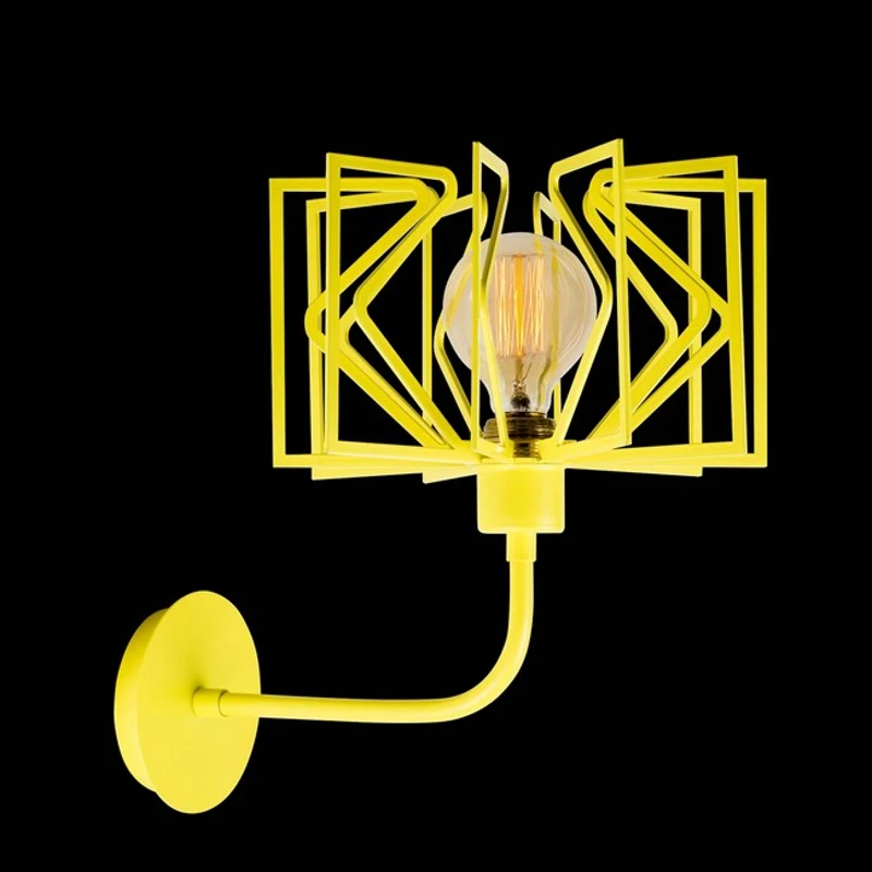 Homemania Lampada A Parete Radius Drop W26xD35xH34 cm Giallo