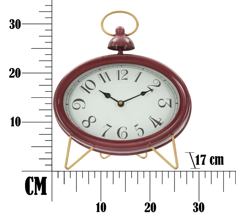 Orologio Glam Bordeaux Cm 28.5X5.5X33.5 