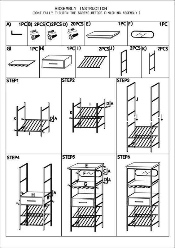 Mobile Bottiglie Industry Cm 68X37X165