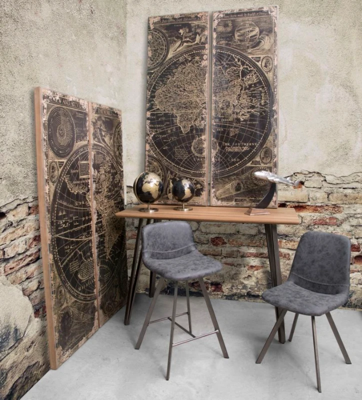 Mappamondo Bronze Cm Ø 25X34