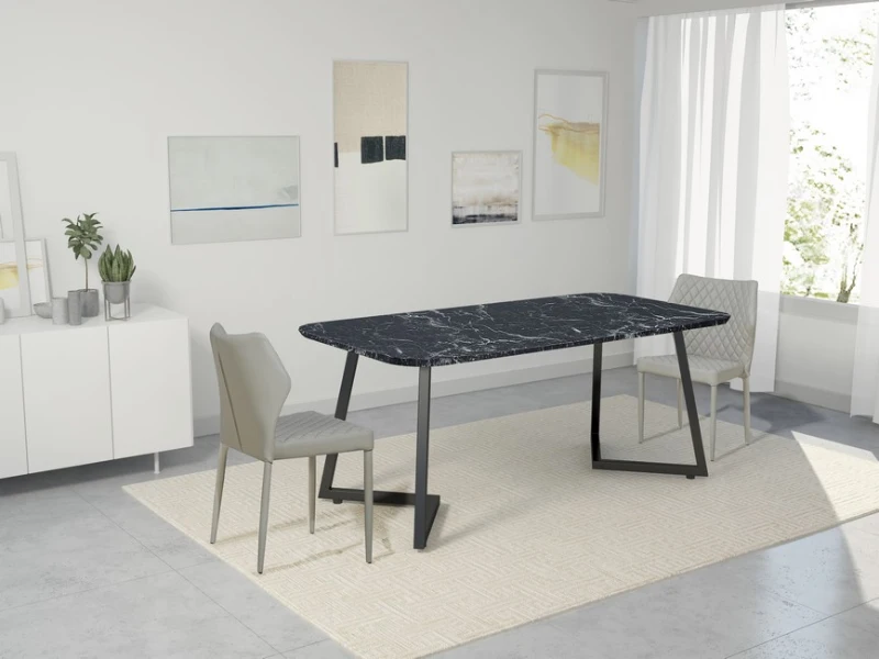 Homemania Set di 2 Sedie Ara Grigio