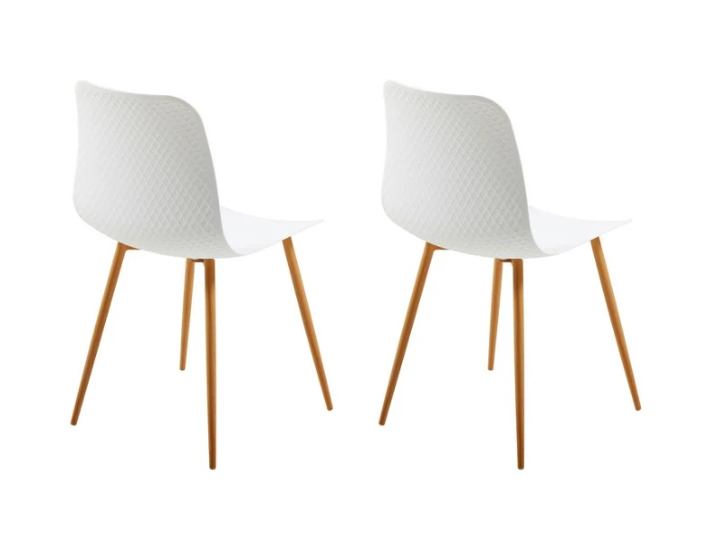 Homemania Set di 2 Sedie Polaris Bianco, Legno