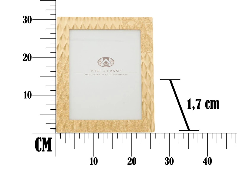 Cornice Glam Carving Cm 26X1.7X31.3 (Misura Interna Cm 20X25)