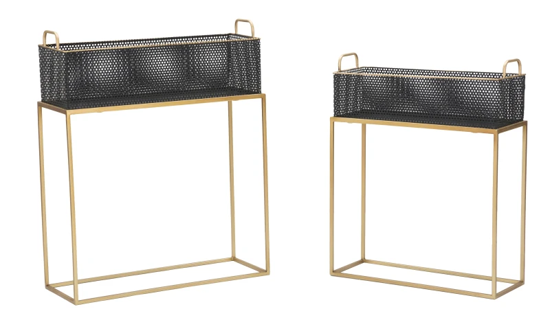 Porta Vasi Fashion Ret. Coppia Cm 60X23X73,5-51X20X64