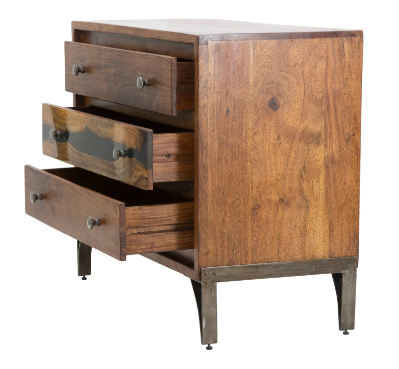 Como' Mustang Cm 88X45X75 (Legno Di Acacia Nilotica)