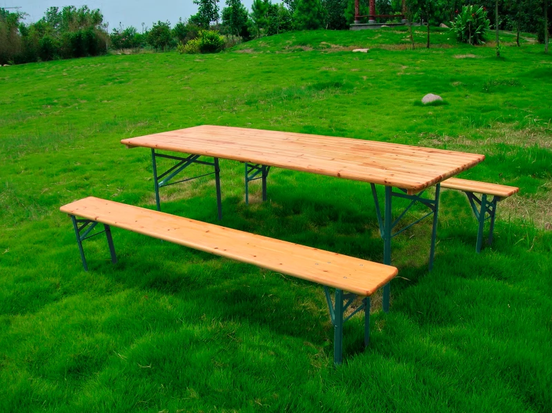 Set Birra Rettangolare 70X220Cm 1 Tavolo 2 Panche