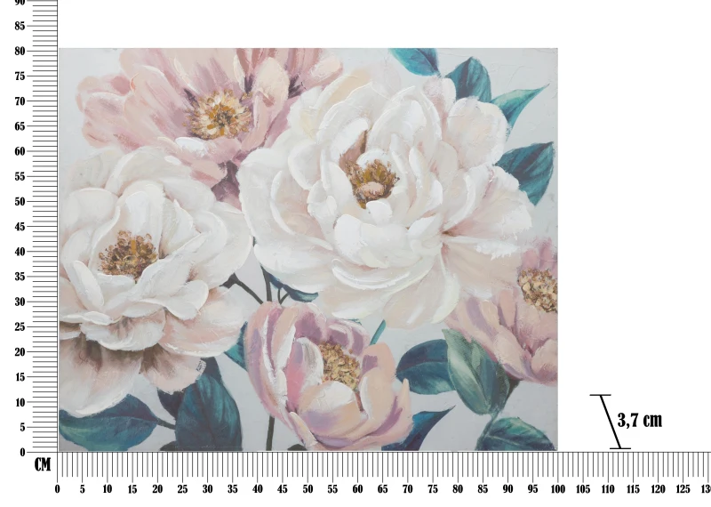 Dipinto Su Tela Soft Flower Cm 100X3,7X80