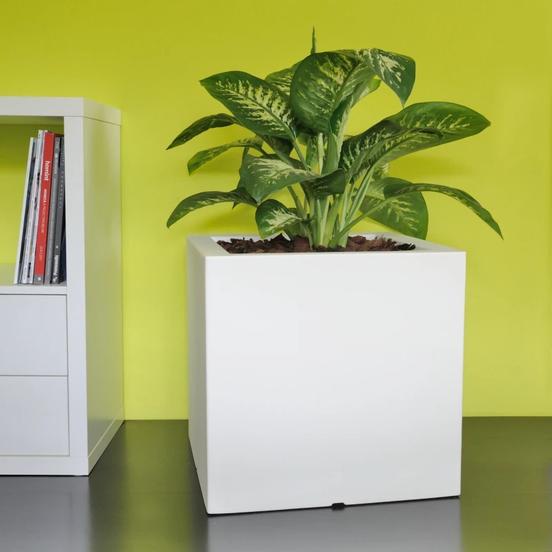 Farmet New Vaso Rettangolare Atlantis Cm 50 Bianco 49x49x48