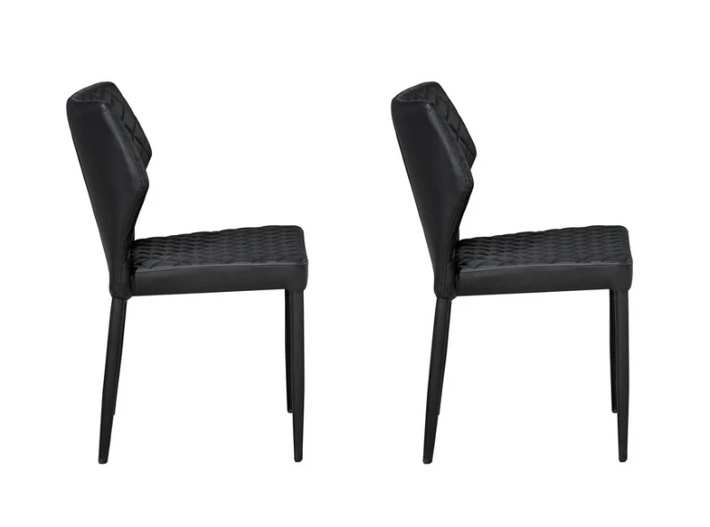 Homemania Set di 2 Sedie Ara Nero