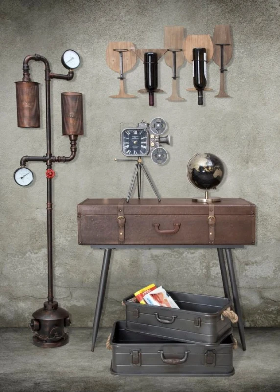 Porta Bottiglie Da Muro Glass Cm 71X12.5X41.5