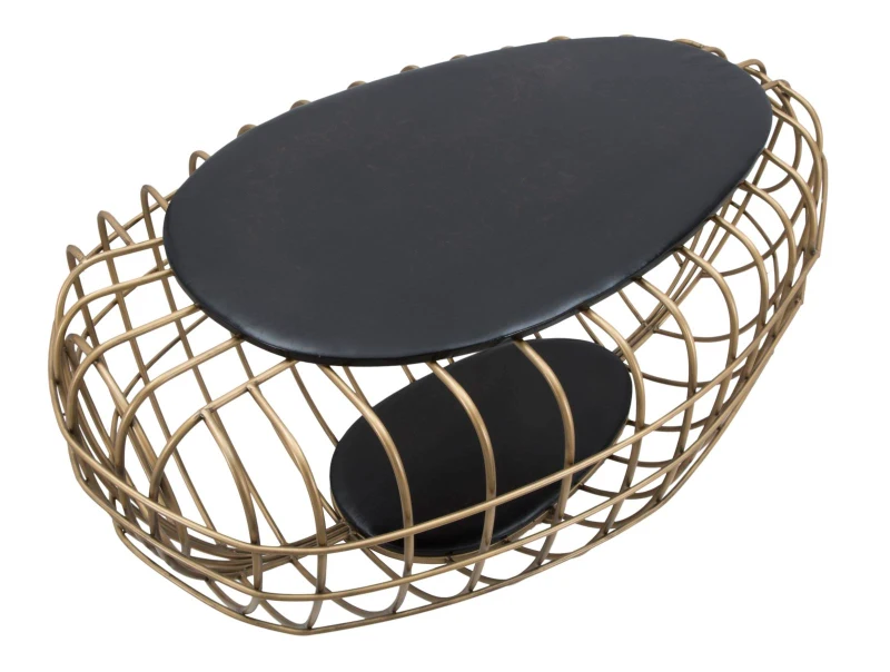 Tavolo Da Caffe' Gold Spider Cm 119X75X55