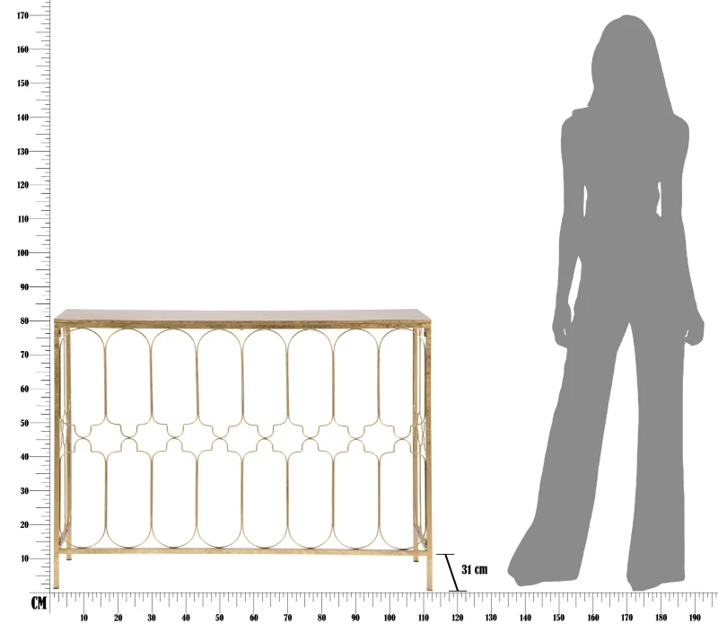 Console Glam Balcony Cm 112X31X81.25