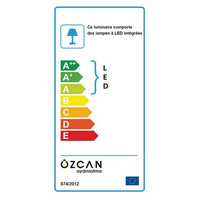 Homemania Lampada A Soffitto Dizayn Bianco