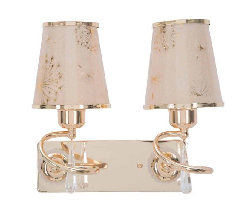Lampada Da Muro Glam Ring Doppia Cm 32X18X27