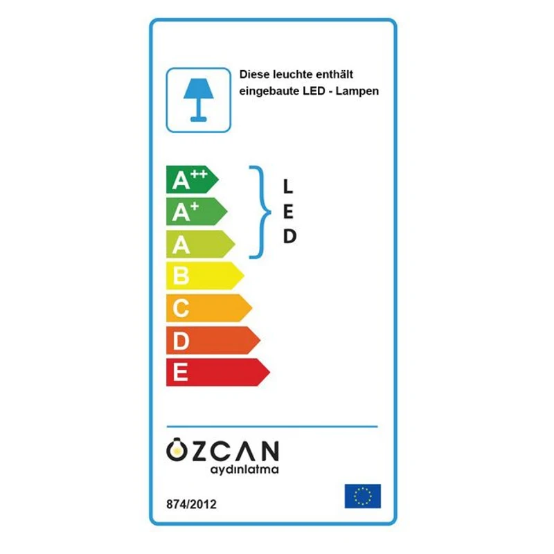 Homemania Lampada A Soffitto Dizayn Bianco 45cm