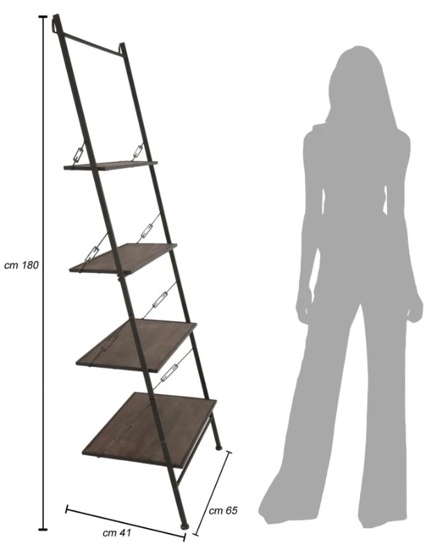 Mobiletto Scaletta Raw Cm 65X41X180
