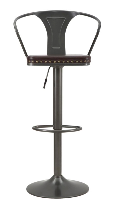 Sgabello Imbottito Detroit Cm 51X48X86-108