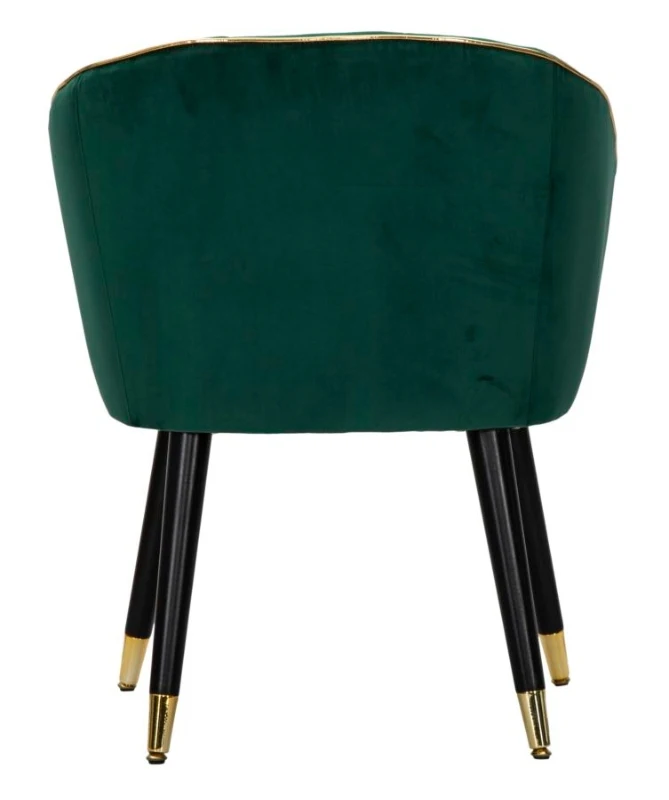 Poltrona Paris Verde/Gold Cm 62X58X78