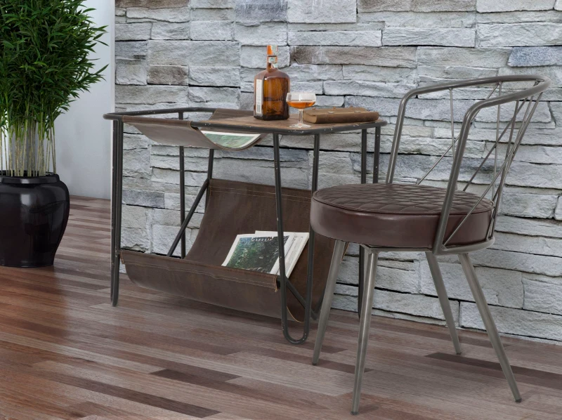 Tavolinetto Porta Giornali Simply Cm 83.5X42X61