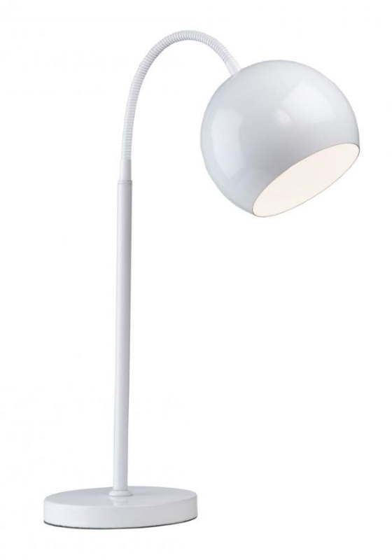 Paralume Ball Da Tavolo Bianco Cm 25X14X55