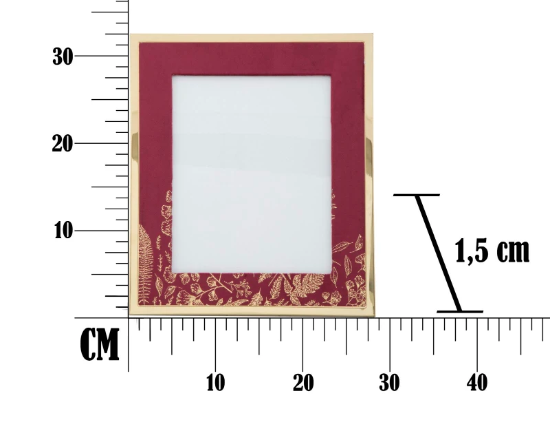 Cornice Glam Bordeaux Cm 28X1.5X33.5(Misura Interna Cm 20X25) 